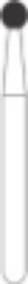 Picture of FG SUPERFINE Diamond Finishing Burs  -  ROUND (001)  -  Size 018  (5/pack)
