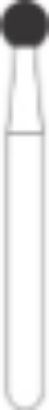 Picture of FG Diamond Burs - ROUND (001)  -  Size 021 MEDIUM Grit  (5/pack) 645