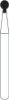 Picture of FG Diamond Burs - ROUND  with COLLAR (002)  -  Size 016 MEDIUM Grit  (5/pack)