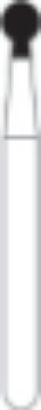 Picture of FG Diamond Burs - ROUND  with COLLAR (002)  -  Size 018 MEDIUM Grit  (5/pack)
