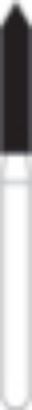 Picture of FG Diamond Burs - POINTED CYLINDER (130)  -  Size 018 COARSE Grit  (5/pack)