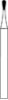 Picture of FG Diamond Burs - PEAR (237)  -  Size 008 COARSE Grit  (5/pack)