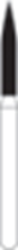 Picture of FG Diamond Burs - FLAME (249)  -  Size 016 FINE Grit  (5/pack)