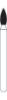 Picture of FG Diamond Burs - BUD (257)  -  Size 016 COARSE Grit  (5/pack)