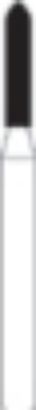 Picture of FG Diamond Burs - TORPEDO TAPERED (297)  -  Size 012 MEDIUM Grit  (5/pack)