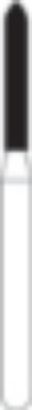 Picture of FG Diamond Burs - TORPEDO TAPERED (298)  -  Size 012 MEDIUM Grit  (5/pack)