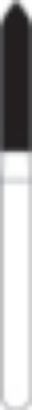 Picture of FG Diamond Burs - TORPEDO TAPERED (298)  -  Size 016 COARSE Grit  (5/pack)