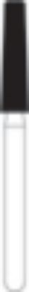 Picture of FG Diamond Burs - ROUND EDGE TAPER (546)  -  Size 023  MEDIUM Grit  (5/pack)