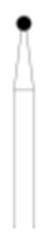 Picture of Round HP Diamond Bur -  Length 44ml Pack of 3 burs