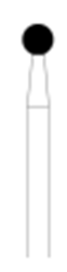 Picture of Round HP Diamond Bur -  Length 44ml Pack of 3 burs