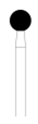 Picture of Round HP Diamond Bur -  Length 44ml Pack of 3 burs