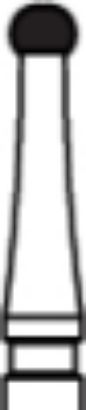 Picture of 12 Bladed TUNGSTEN CARBIDE Finishing Burs  -  Round (001)  - Size 014  (5/pack)