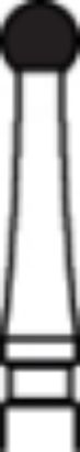 Picture of 12 Bladed TUNGSTEN CARBIDE Finishing Burs  -  Round (001)  - Size 016  (5/pack)