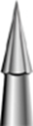 Picture of 12 Bladed TUNGSTEN CARBIDE Finishing Burs  -  Flame (467)  - Size 010  (5/pack)