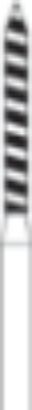 Picture of FG Laser Cut Burs  - Pointed Cylinder ISO 131  -  Size 012  -  SUPERCOARSE  (5/pack)