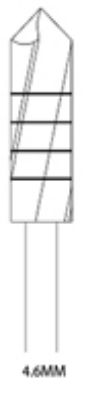 Picture of Pilot Bur for Implantology  -  15mm Length  -  4.6mm Diameter  (1/pack)
