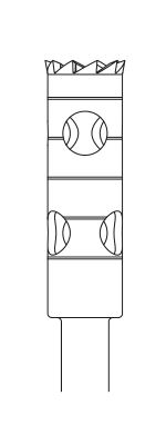 Picture of Trepan Bur - Cylinder  - 10mm Depth  -  Size 030 - 4mm Diameter  (1/pack)