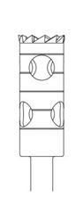 Picture of Trepan Bur - Cylinder  - 10mm Depth  -  Size 040 - 5mm Diameter  (1/pack)