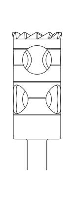 Picture of Trepan Bur - Cylinder  - 10mm Depth  -  Size 050 - 6mm Diameter  (1/pack)