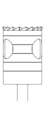 Picture of Trepan Bur - Cylinder  - 10mm Depth  -  Size 080  - 9mm Diameter  (1/pack)