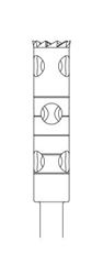 Picture of Trepan Bur - Cylinder Long - 14mm Depth - Size 030 - 4mm Diameter (1/pack)