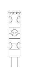 Picture of Trepan Bur - Cylinder Long - 14mm Depth - Size 035 - 4.50mm Diameter (1/pack)