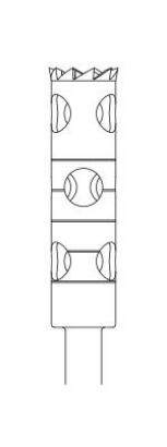 Picture of Trepan Bur - Cylinder Long - 14mm Depth - Size 035 - 4.50mm Diameter (1/pack)