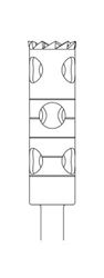 Picture of Trepan Bur - Cylinder Long - 14mm Depth - Size 040 - 5mm Diameter (1/pack)