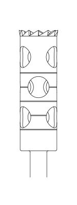 Picture of Trepan Bur - Cylinder Long - 14mm Depth - Size 045 - 5.50mm Diameter (1/pack)