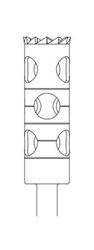 Picture of Trepan Bur - Cylinder Long - 14mm Depth - Size 045 - 5.50mm Diameter (1/pack)