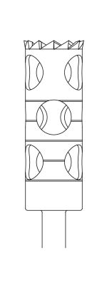 Picture of Trepan Bur - Cylinder Long - 14mm Depth - Size 050 - 6mm Diameter (1/pack)