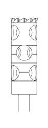 Picture of Trepan Bur - Cylinder Long - 14mm Depth - Size 050 - 6mm Diameter (1/pack)