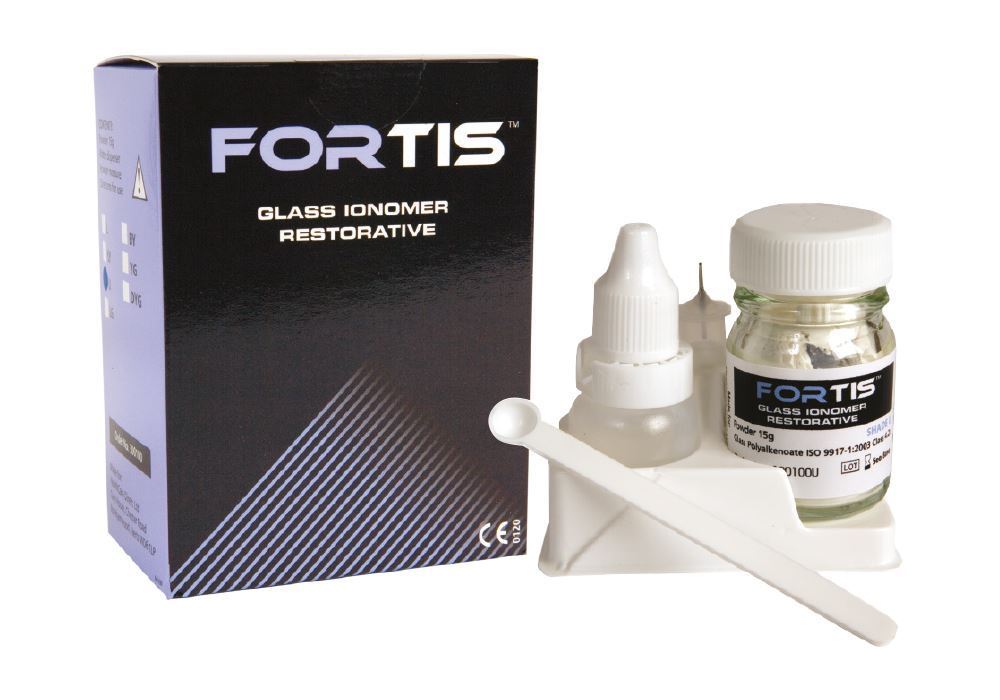 Picture of Fortis Glass Ionomer Aesthetic Restorative (Water Mix)  -  Shade LG  (15g Powder)
