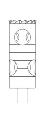 Picture of Trepan Bur - Cylinder Long - 14mm Depth - Size 060 - 7mm Diameter (1/pack)