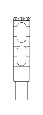Picture of Trepan Bur - Cylinder  - 10mm Depth  -  Size 025 - 3.5mm Diameter  (1/pack)