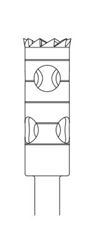 Picture of Trepan Bur - Cylinder  - 10mm Depth  -  Size 035 -  4.5mm Diameter  (1/pack)