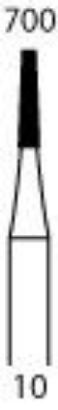 Picture of Steel Burs (RA)  -  Taper Fissure  -  Size 700  (6/pack)