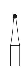 Picture of Tungsten Carbide Burs (RA)  -  Round Cross Cut  -  Size 2SX  (5/pack)