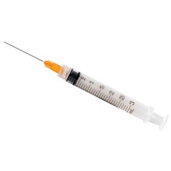 MONOJECT Endodontic Irrigation Syringe with Needle - 23g ORANGE (100/box) 