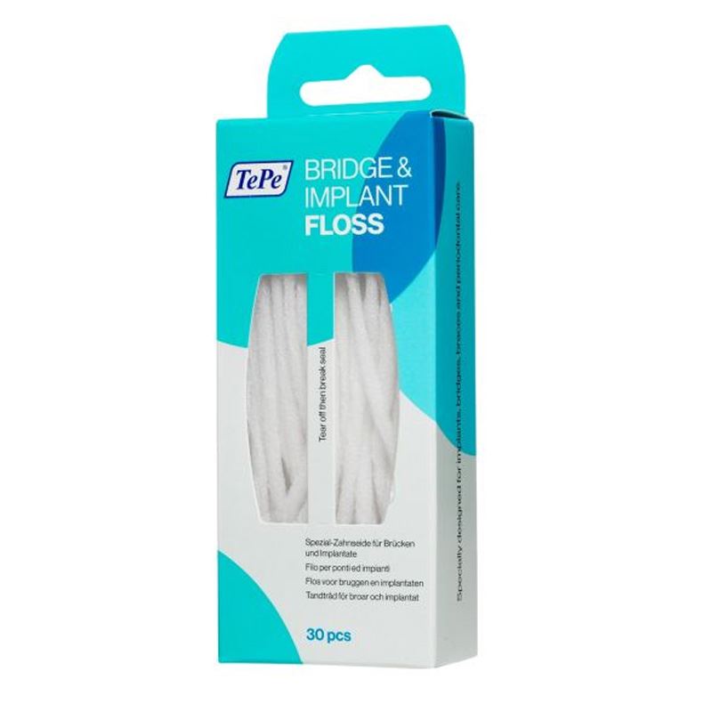 Picture of TePe Bridge & Implant Floss 30 Piece (10pk)