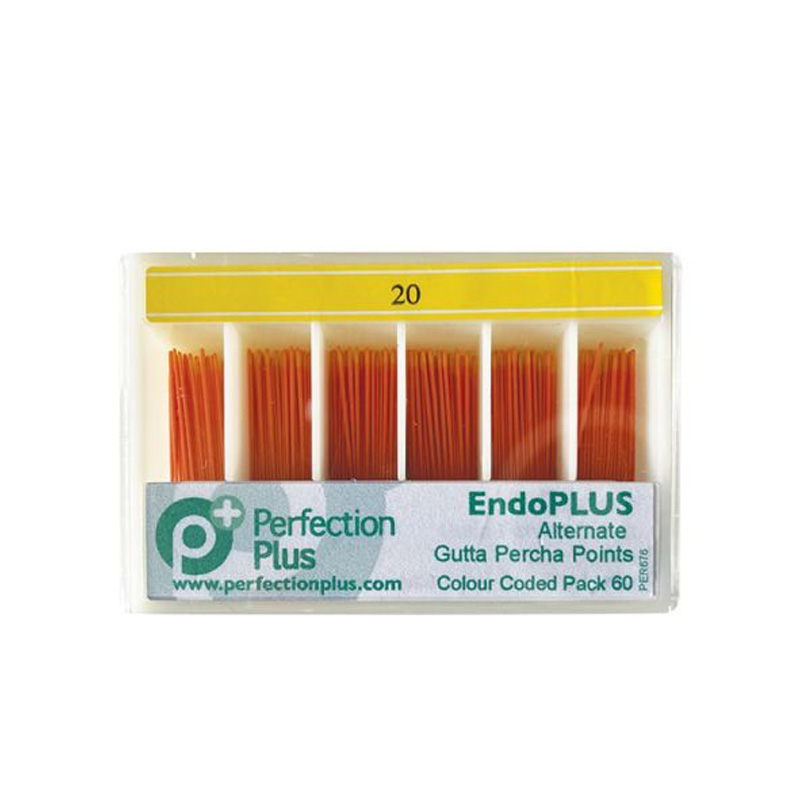 Picture of EndoPLUS Alternate GP Points 0.04 ISO 20 Yellow (60/pack)