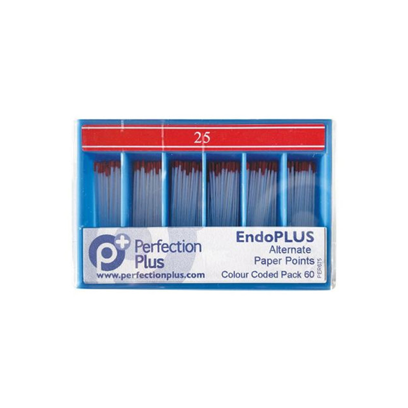 Picture of EndoPLUS Alternate Paper Points 0.04 ISO 25 Red (60/pack)