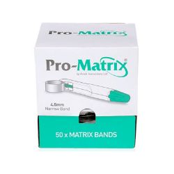 Pro-Matrix Disposable Retainer with Band - Narrow 4.5mm - Green (50/pack) 