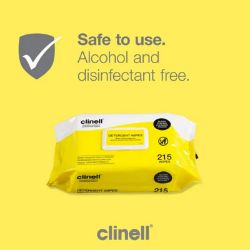 Clinell Detergent Wipes 22cm x 28cm (215)