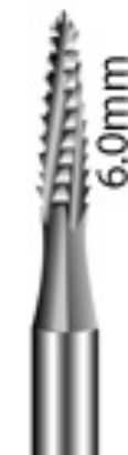 Picture of Steel Bone Cutter  -  HP 44mm Shank - 6mm Cutting Head  (2/pack) (Slow Handpiece)
