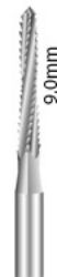 Picture of Steel Bone Cutter  -  HP 44mm Shank - 9mm Cutting Head  (2/pack) (Straight Handpiece)