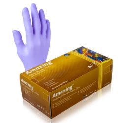 Picture of [92889] Amazing Aurelia Purple NITRILE PF Gloves / EXTRA LARGE (270)