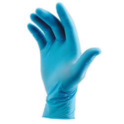 Picture of Handi  Blue NITRILE  PF Gloves / MEDIUM (200)