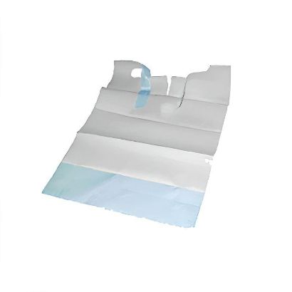 Picture of Adult Disposable Bibs with Front Pocket  (100/pack)